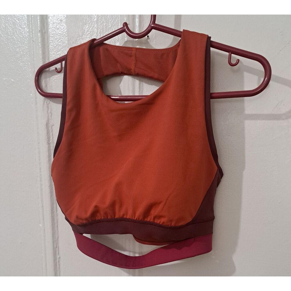lululemon athletica Rust Orange & Burgundy Sports Bra
